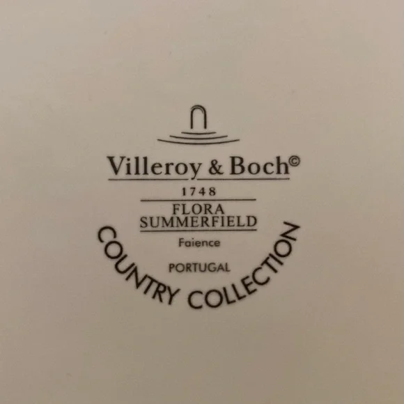 Villeroy and Boch Flora Summerfield Faience Country Collection Plate - Picture 3 of 4
